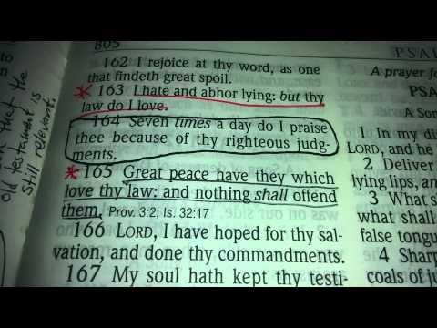 Psalm 119:164-165 - seven times a day -scripture s