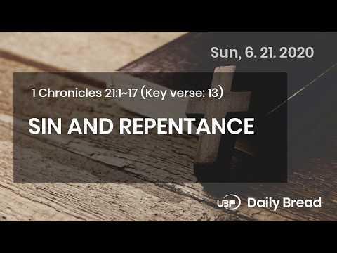 UBF Daily Bread, 1 Chronicles 21:1~17, 6.21.2020