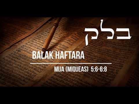Haftarah Balak (Micah 5:6 - 6:8) הפטרת בלק נוסח ספרדי ירושלמי