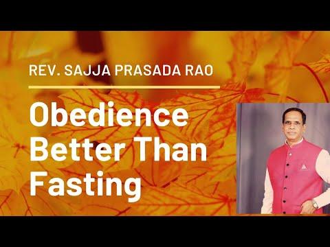 Obedience is Better than Fasting | Pastor Sajja Prasada Rao || Zechariah 7: 1 – 14