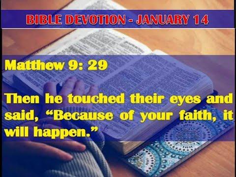 Bible Devotion about Matthew 9:29