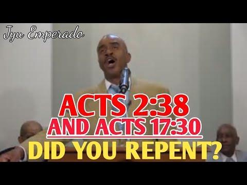 Gino Jennings - ACTS 2:38 &amp; ACTS 7:30 DID YOU REPENT ?