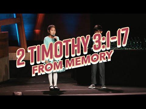 2 Timothy 3:1-17 FROM MEMORY!!