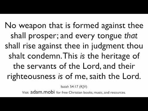 Isaiah 54:17 - Christian Scripture Video - Bible Verse Memorization - KJV - God's Protection