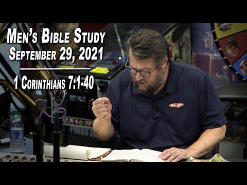 1 Corinthians 7:1-40 | Men's Bible Study by Rick Burgess - LIVE - September 29, 2021