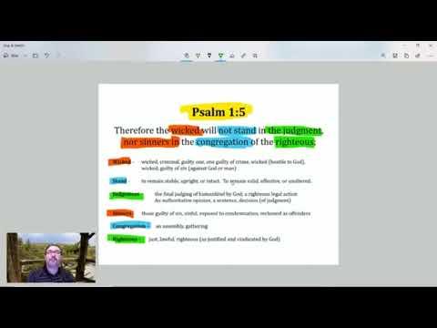 Online Bible Study - Psalm 1:5-6