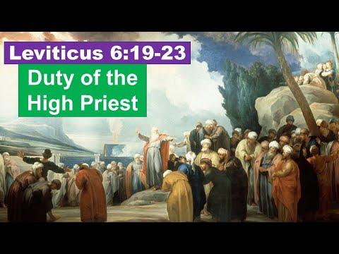 Leviticus 6:19-23 High Priest's Offering