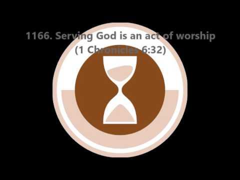 1166. Serving God is an act of worship (1 Chronicles 6:32)