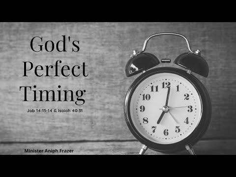 Wednesday Night Bible Study | Minister Aniph Frazer | God's Perfect Timing | Job 14:13-14