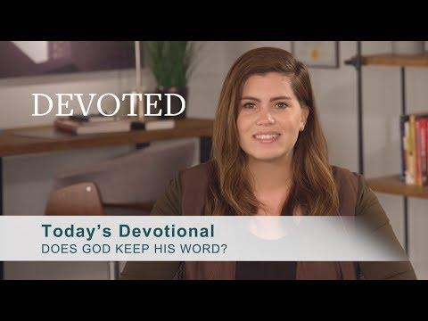 Devoted: Does God Keep His Word? [Psalms 89:3]