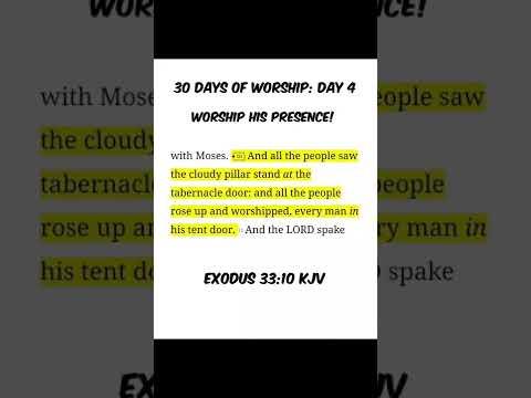 Worship His Presence - Exodus 33:10 KJV #pillarofcloud #tabernacle #worshipgod #worshipthelord