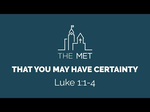 Sunday Service, December 27, 2020 | Luke 1:1-4