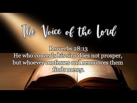 Proverbs 28:13 The Voice of the Lord  March 02, 2022 by Pastor Teck Uy