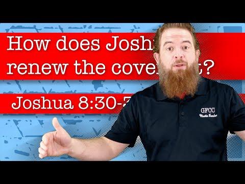 How does Joshua renew the covenant? - Joshua 8:30-35
