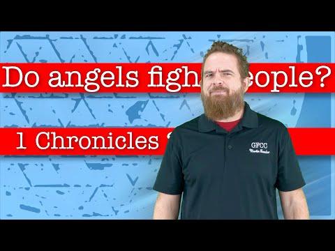Do angels fight people? - 1 Chronicles 21:7-13