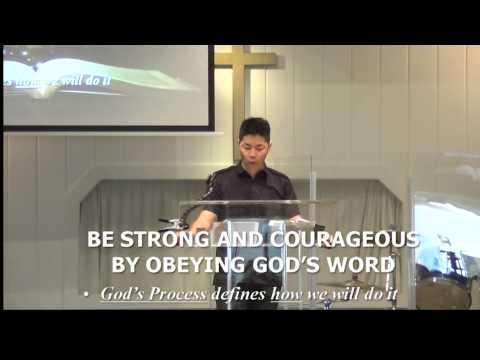 "Strong and Courageous", a sermon by Rev. Joshua Lee on Joshua 1:1-9