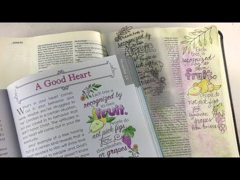 Bible Journaling Luke 6:43-45 - Womens Devotional Book /Journaling inspiration!