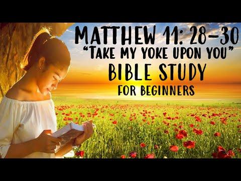 An Easy To Understand Explanation Of  Matthew 11: 28 - 30 ( TAKE MY YOKE UPON YOU)
