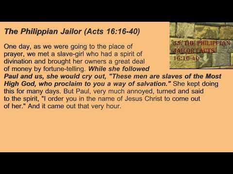 33. The Philippian Jailor (Acts 16:16-40)