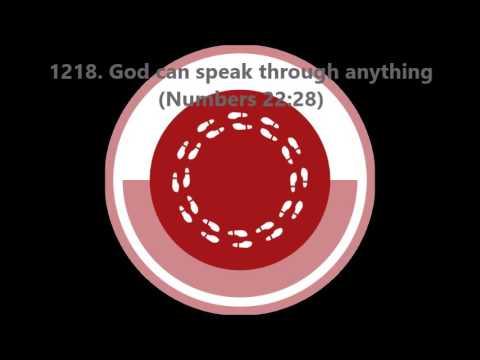 1218. God can speak through anything (Numbers 22:28)