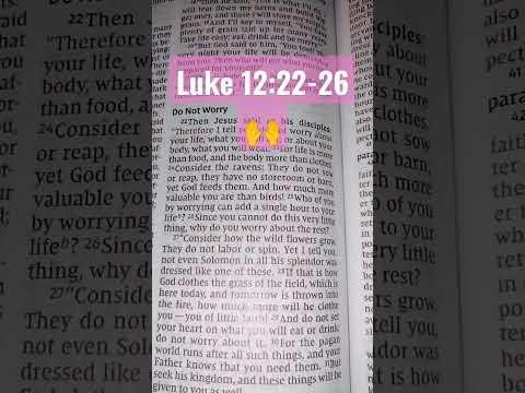 Luke 12:22-26 NIV ** Your life is in the Lord's hands! #readthewordwithvicky