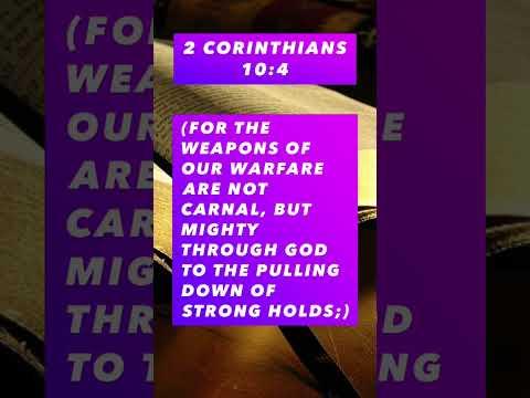 Bible Verse of The Day -                  2 Corinthians 10:4 #bibleverse #short #mattredman