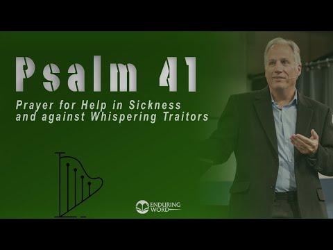 Psalm 41 - Prayer for Help in Sickness and Against Whispering Traitors