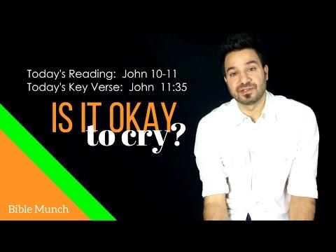Is it okay to cry? | John 11:35 Bible Devotional | Christian Vlogger