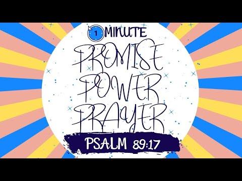 Promise Power Prayer:  Quick Prayers before bed Psalm 89:17