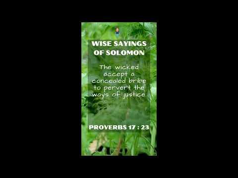 Proverbs 17:23 | NRSV Bible - Wise Sayings of Solomon