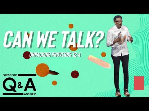 "Can We Talk ?" // LIVE Q&A Unpacking Proverbs 12:4 // Dr. Ronnie Goines // Koinonia Christin Church