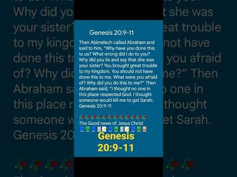 Genesis 20:9-11 ||  “I thought no one in this place respected God || 09.08.2022
