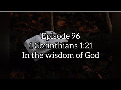 In the Wisom of God - 1 Corinthians 1:21 - Bible study