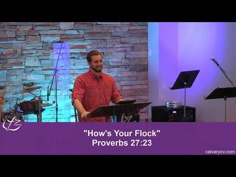 How&#39;s Your Flock? Proverbs 27:23 - Pastor Morgan