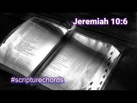 Jeremiah 10:6 (Array Mbira) #scripturechords