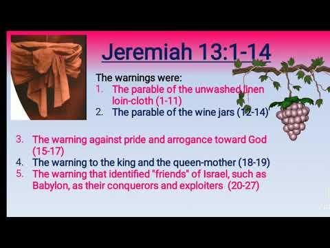 Jeremiah 13:1-14 Bible Study