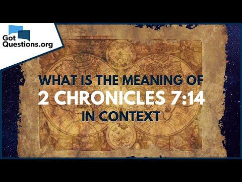 What is the meaning of 2 Chronicles 7:14? | GotQuestions.org