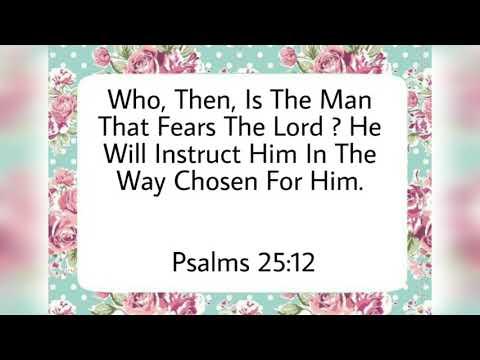 Bible words - Psalms 25:12