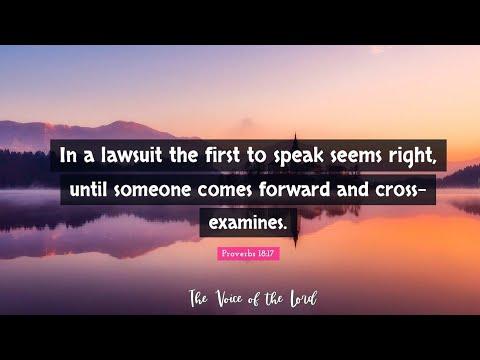 Proverbs 18:17 The Voice of the Lord  August 24, 2022 by Pastor Teck Uy