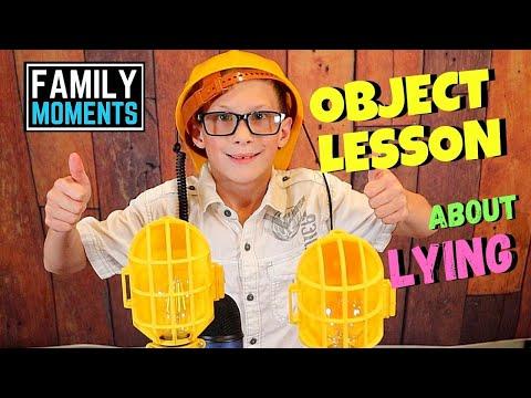 OBJECT LESSON about LYING - Proverbs 12:22 - Family Moments