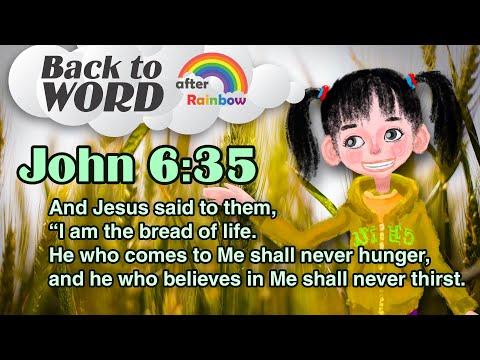 John 6:35 ★ Bible Verse | Memory Verse for Kids