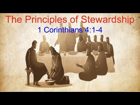 Sunday Service - The Principles of Stewardship - 1 Corinthians 4:1-4