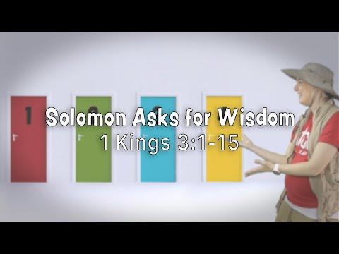 Solomon Asks for Wisdom - 1 Kings 3:1-15