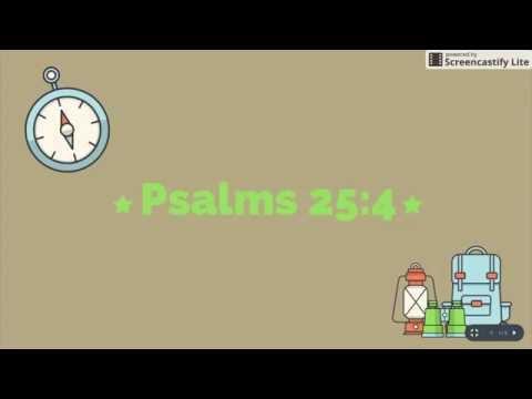 Bible Memory for Kids - Ps. 25:4