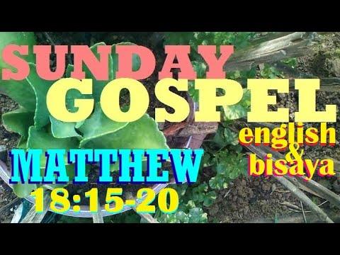 QUOTING JESUS IN  (MATTHEW 18:15-20) IN ENGLISH AND BISAYA LANGUAGES