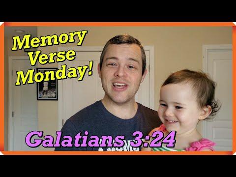 Galatians 3:24 | Memory Verse Monday with Gloria!