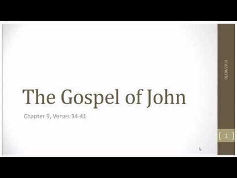 John 9:34-41  (part of the continuing weekly verse-by-verse Bible study at Tokyo Baptist Church)