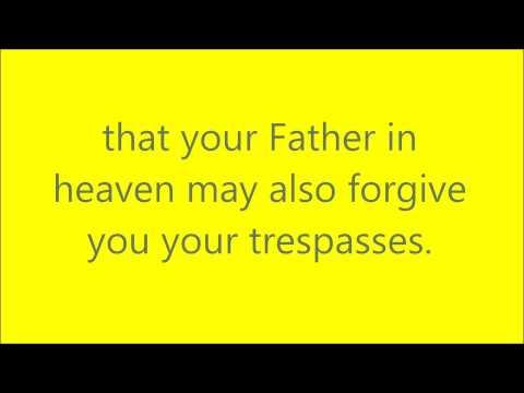 Forgiveness and Prayer - Mark 11:25-26