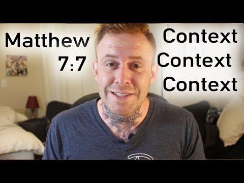 Matthew 7:7 | Context Context Context