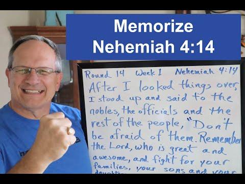 How to Memorize Nehemiah 4:14 - Fight Club 414 Rnd 14 Wk 1